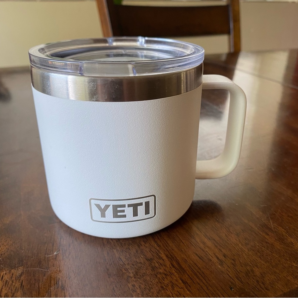 YETI Rambler 14 oz Stainless Steel Vacuum Insulated Mug with Lid White